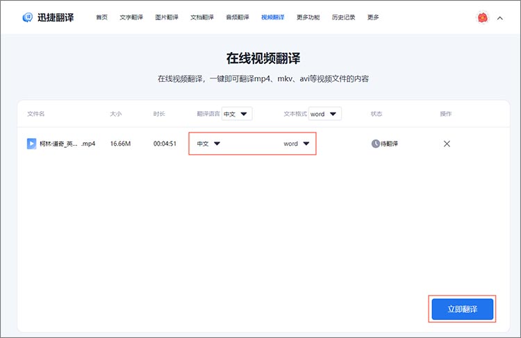 调整翻译设置